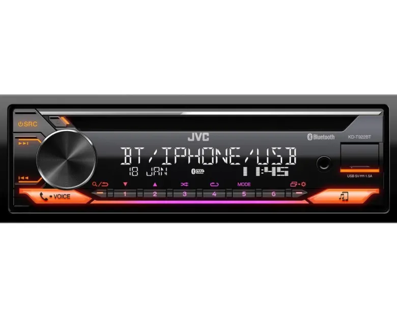 JVC KD-T922BT & DLS PA fram- och baksystem, bilstereopaket