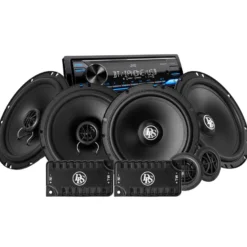 JVC KD-X382BT & DLS PA fram- och baksystem, bilstereopaket