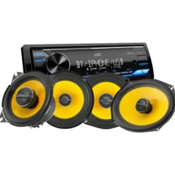 JVC KD-X382BT med JL Audio C1-koaxialhögtalare, bilstereopaket