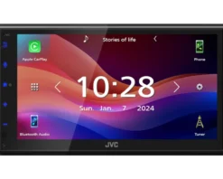 JVC KW-M593BT, bilstereo med CarPlay, Android Auto och 2+1 par lågnivå