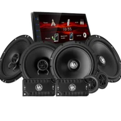 JVC KW-M180BT & DLS PA fram- och baksystem, bilstereopaket