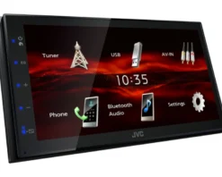 JVC KW-M180BT & DLS PA fram- och baksystem, bilstereopaket