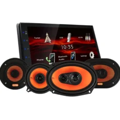 JVC KW-M180BT & GAS MAD X1-högtalare, bilstereopaket