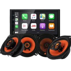 JVC KW-M560BT & GAS MAD X1-högtalare, bilstereopaket