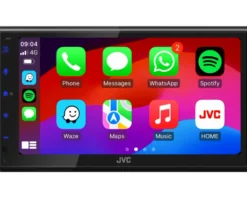 JVC KW-M595DBT, bilstereo med DAB, CarPlay, Android Auto och 2+1 par lågnivå