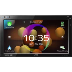 JVC KW-M875DBW, bilstereo med CarPlay, Bluetooth och 3 par (5V) lågnivå, returexemplar
