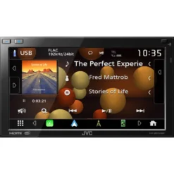 JVC KW-M875DBW, bilstereo med CarPlay, Bluetooth och 3 par (5V) lågnivå