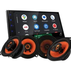 JVC KW-M695DBW bilstereopaket med GAS MAD X1-högtalare