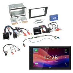 JVC KW-M695DBW bilstereopaket till Audi A4/Seat Exeo 01-08
