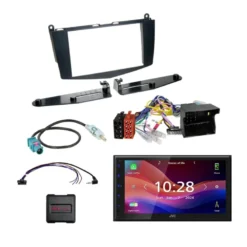 JVC KW-M695DBW bilstereopaket till Mercedes C-Klass 2007-2011 (utan knappar)