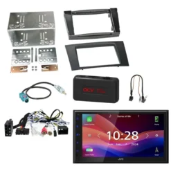 JVC KW-M695DBW bilstereopaket till Mercedes CLS/E-Klass 2002-2008
