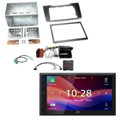 JVC KW-M695DBW bilstereopaket till Mercedes CLS/W211 2002-2008, passivt