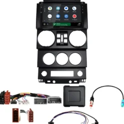 Kenwood DMX80AXS bilstereopaket till Jeep Wrangler 4-dörrars 2007-2010