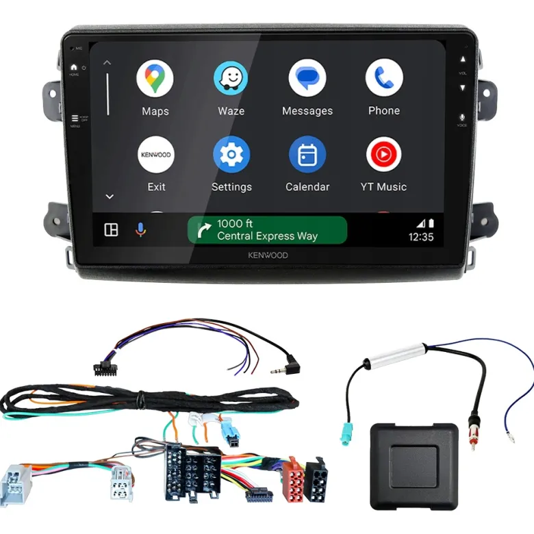 Kenwood DMX80AXS bilstereopaket till Fiat Ducato 2021-, Jumper, Relay, Movano och Boxer