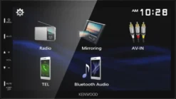 Kenwood DMX129BT & Bass Habit REBEL-högtalare, bilstereopaket