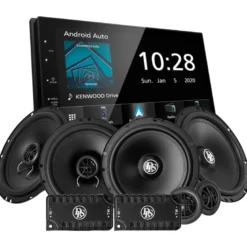 Kenwood DMX5020BTS & DLS PA fram- och baksystem, bilstereopaket
