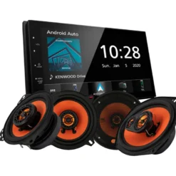 Kenwood DMX5020BTS & GAS MAD X1-högtalare, bilstereopaket