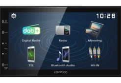 Kenwood DMX129DAB, bilstereo med 6.8