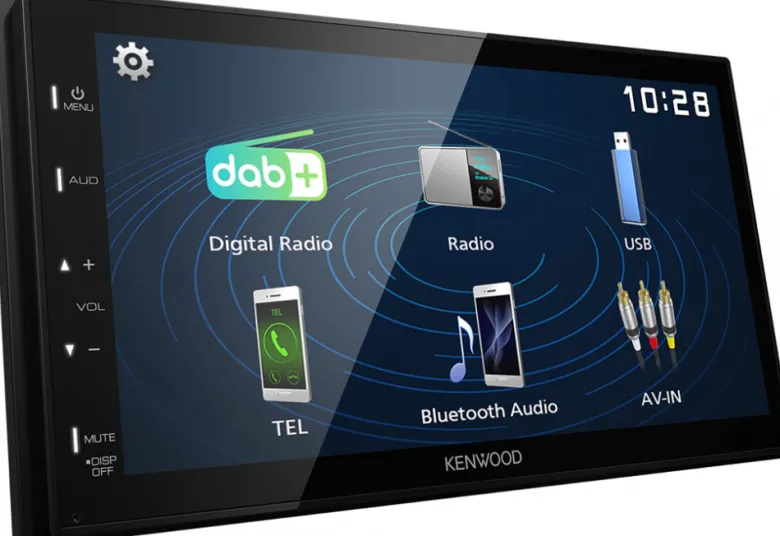 Kenwood DMX129DAB, bilstereo med 6.8" display, DAB+, Bluetooth och USB/AUX