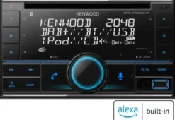 Kenwood DPX-7300DAB, bilstereo med Bluetooth, CD-spelare & DAB+