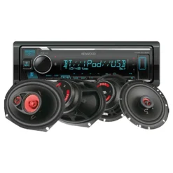Kenwood KMM-BT309 & Bass Habit PLAY-högtalare, bilstereopaket