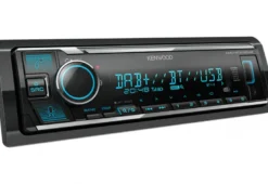 Kenwood KMM-BT508DAB, bilstereo med Bluetooth, DAB+ och 2 par lågnivå
