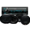 Kenwood KMM-BT358 & Rockford Fosgate Prime-högtalare, bilstereopaket