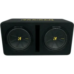 Kicker CompC DCWC122, portad 2x12 tums baslåda, 2 ohm