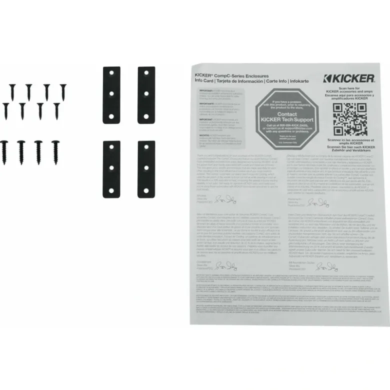 Kicker CompC DCWC122, portad 2x12 tums baslåda, 2 ohm
