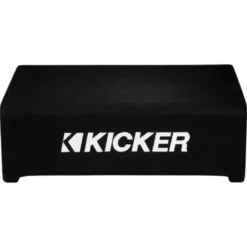 Kicker Comp CDF124, sluten nedåtriktad 12 tums baslåda, 4 ohm
