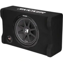 Kicker Comp CDF124, sluten nedåtriktad 12 tums baslåda, 4 ohm
