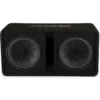 Kicker CompR DCWR122, portad 2x12 tums baslåda, 2 ohm