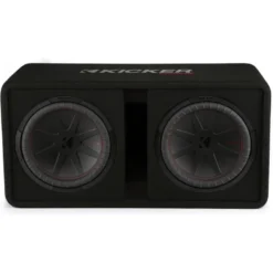 Kicker CompR DCWR122, portad 2x12 tums baslåda, 2 ohm