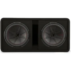 Kicker CompR DCWR122, portad 2x12 tums baslåda, 2 ohm
