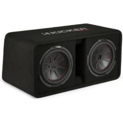 Kicker CompR DCWR102, portad 2x10 tums baslåda, 2 ohm