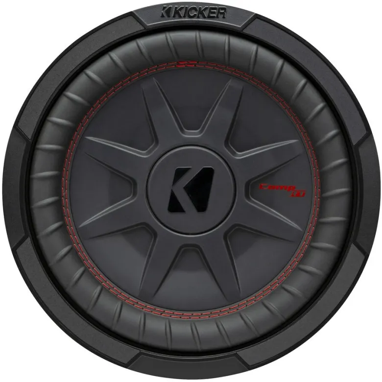 Kicker CompRT CWRT102, slimmat 10 tums baselement, 2x2 ohm