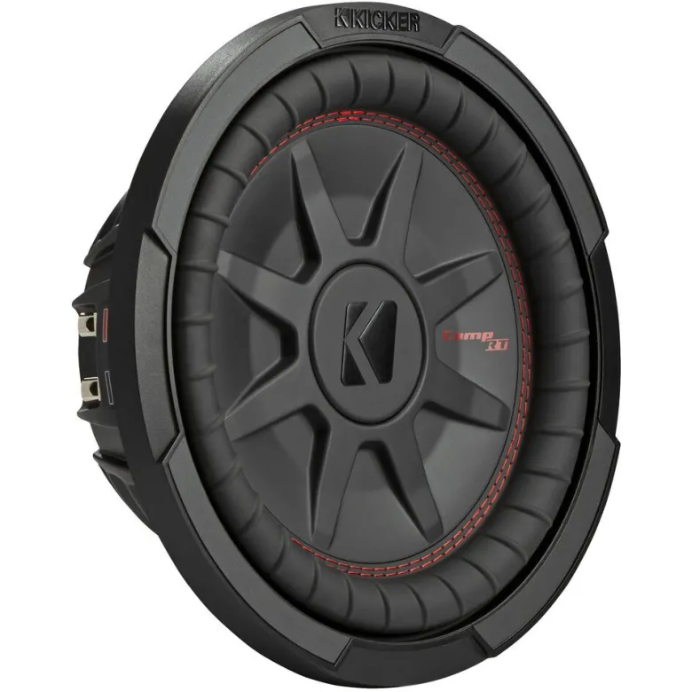 Kicker CompRT CWRT102, slimmat 10 tums baselement, 2x2 ohm