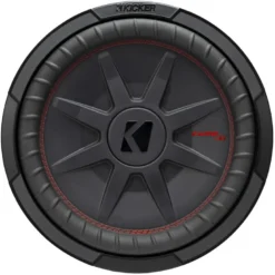 Kicker CompRT CWRT122, slimmat 12 tums baselement, 2x2 ohm