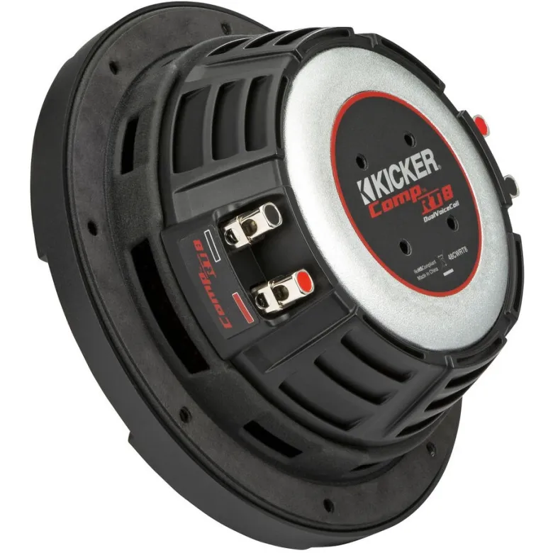 Kicker CompRT CWRT84, slimmat 8 tums baselement, 2x4 ohm