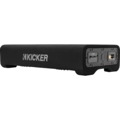 Kicker CompRT PTRTP12, slimmad nedåtriktad 12 tums aktiv baslåda med passiv radiator