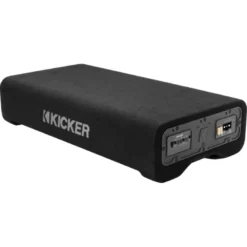 Kicker CompRT PTRTP12, slimmad nedåtriktad 12 tums aktiv baslåda med passiv radiator