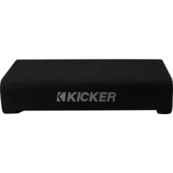 Kicker CompRT PTRTP10, slimmad nedåtriktad 10 tums aktiv baslåda med passiv radiator