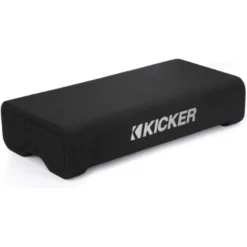 Kicker CompRT TRTP82, slimmad nedåtriktad 8 tums baslåda med passiv radiator, 2 ohm