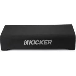 Kicker CompRT TRTP82, slimmad nedåtriktad 8 tums baslåda med passiv radiator, 2 ohm