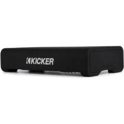 Kicker CompRT TRTP122, slimmad nedåtriktad 12 tums baslåda med passiv radiator, 2 ohm