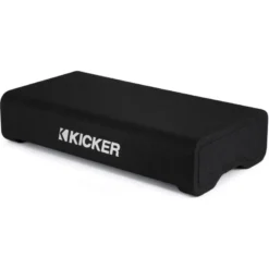 Kicker CompRT TRTP122, slimmad nedåtriktad 12 tums baslåda med passiv radiator, 2 ohm