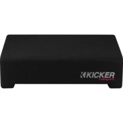 Kicker CompVT CVTDF102, slimmad sluten nedåtriktad 10 tums baslåda, 2 ohm