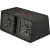 Kicker Solo-Baric DL7R122, portad 2x12 tums baslåda, 2 ohm