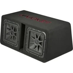 Kicker Solo-Baric DL7R122, portad 2x12 tums baslåda, 2 ohm