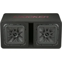 Kicker Solo-Baric DL7R122, portad 2x12 tums baslåda, 2 ohm